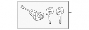 Front left lock cylinder for Toyota Highlander 2013