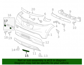 Rear left reflector for Honda CRZ 11-12