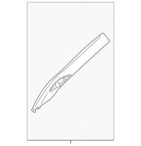 Mitsubishi Outlander 22-25 black upper right front pillar trim