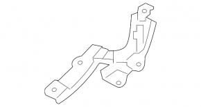Right hood hinge for Kia Forte 4D 14-18