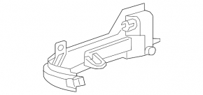 Right turn signal mirror VW Touareg 11-17
