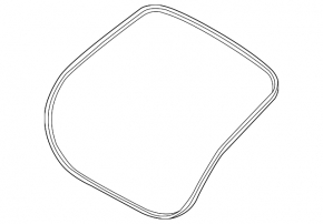 Rubber seal for the tailgate Hyundai Ioniq 17-22