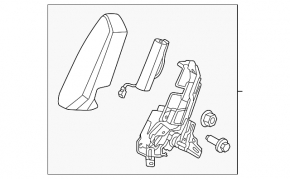 Airbag airbag seat rear left Nissan Rogue 21-24