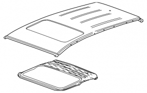 Roof metal Buick Encore 13-19 under the hatch