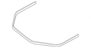 Mercedes GLS-class X166 13-19 front hood seal
