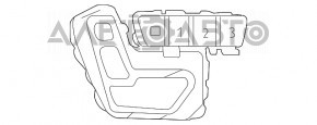 Seat control with memory front right Mercedes GLA 15-20 black
