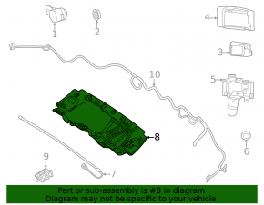 Upper trunk opening sensor bracket for Mercedes X247 GLB 20-26