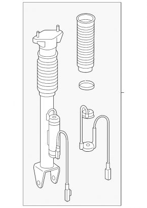 Rear left shock absorber Mercedes GLE 63 16-19 for air, AMG pack