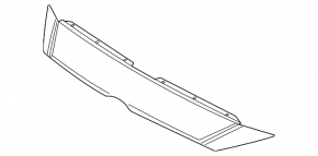 Upper radiator grille trim for Mazda 3 14-16 BM pre-restored
