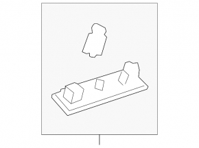 Rear pillar trim upper front left Ford Focus mk3 11-18 5d gray