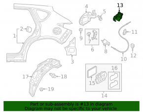 Mazda 6 14-21 Fuel Filler Lever