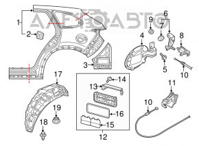 Mazda 6 14-21 Fuel Filler Lever
