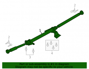 Propeller shaft Lincoln MKZ 17-20 3.0