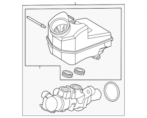 Brake Master Cylinder with Reservoir Ford Escape MK4 20-24