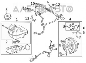 Brake Master Cylinder with Reservoir Ford Escape MK4 20-24