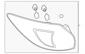 Light outer wing left Mazda CX-5 13-16