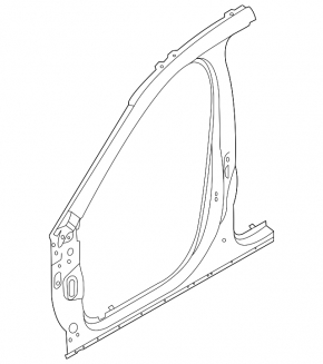 Left central body pillar for Ford Escape MK4 20-26