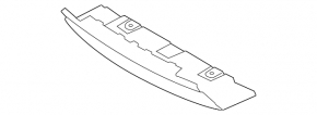 Front bumper center lip for Land Rover Range Rover Evoque 12-18, gloss black