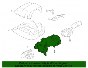 Mazda 6 13-16 Steering Column Switch Block