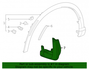 Mudguard front left Honda CRV 23-
