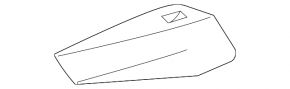 Rear right window lift control trim Volkswagen ID.4 21-23 black