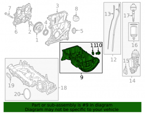 Oil pan Infiniti QX30 17-19