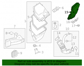 Air resonator BMW X5 G05 24-26 3.0T