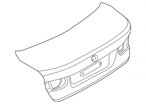 Trunk lid BMW 3 F30 4d 12-18 silver A83