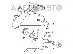 Power steering pump for Toyota Solara 2.4 04-08