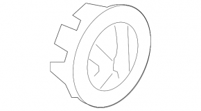 Center cap for R17 Honda CRV 17-22 dark gray 69/64mm disc