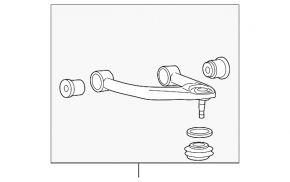 Upper control arm, front right, Lexus LX570 08-21