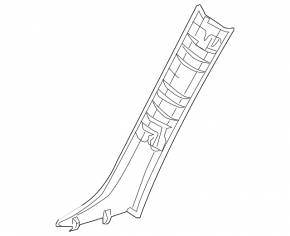 Front pillar trim right BMW 335i e92 07-12 beige