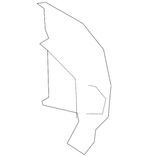 Left Lexus ES250 ES300h ES350 19-25 Outer Fender Apron Bracket