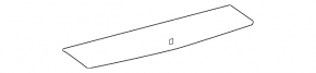 Rear Trunk Floor Toyota Highlander 08-13 Black