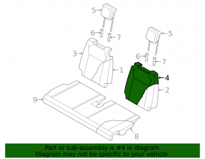 Rear seats, 3rd row, VW Tiguan 18-21, black leather, ready to clean