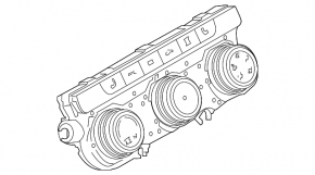 Climate control VW Tiguan 18-19 without heated seats