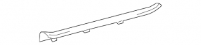 Door sill trim front left Toyota Rav4 19- black