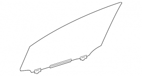 Glass door front left Lexus NX200t NX300 NX300h 15-18