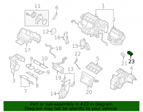 Subaru Outback 10-14 Air Conditioner Heater Valve