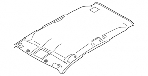 Headlining Nissan Murano z51 09-14 gray without sunroof
