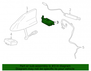 Antenna Booster Ford Escape MK3 13-