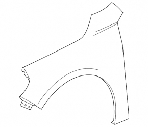 Front left wing Chevrolet Malibu 16-