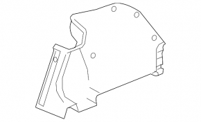 Arch trim left Honda Civic X FC 19-21 4d black
