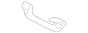 Subaru Forester 2013 SH left ceiling handle, gray