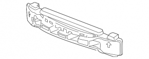 Front Bumper Absorber Upper Chevrolet Trax 17-20
