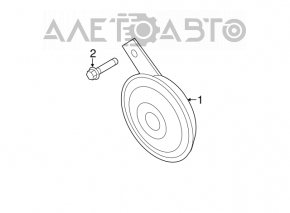 Hyundai Veloster 12-14 horn rusty