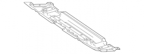 Front bumper protection Mercedes W167 GLE 350 450 20-23