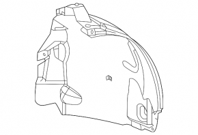 Front left mudguard Mercedes W167 GLE 350 450 20-23 rear part