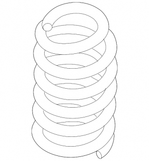 Rear left spring Ford Flex 09-12 prerest FWD