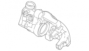 Rear right caliper Mazda 3 09-13